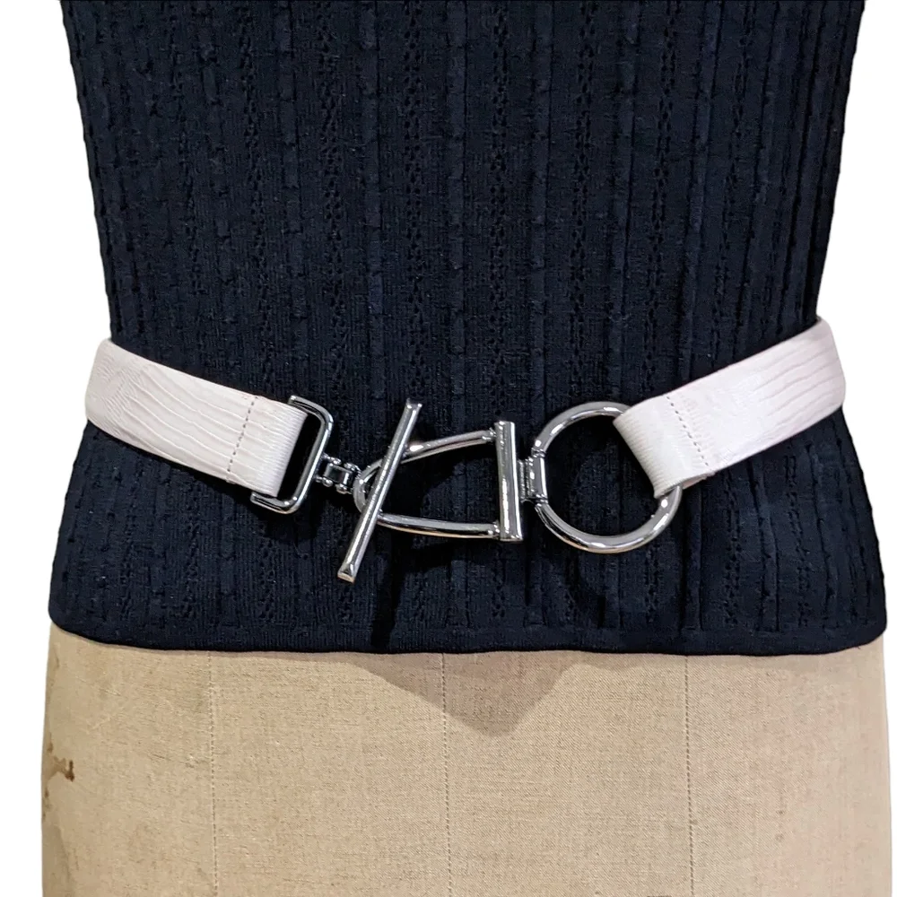 Carlisle Light Pink Leather Belt Size Medium
